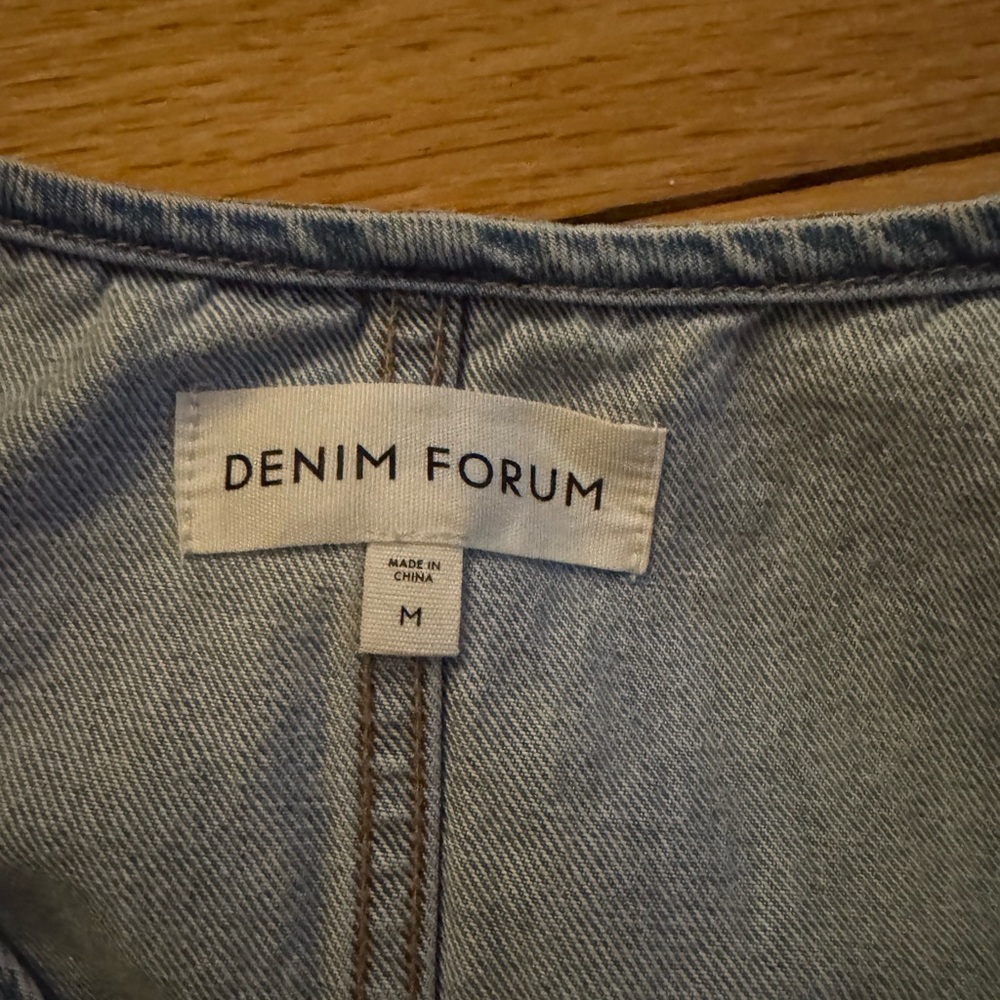 Aritzia Light Blue Denim Button-Front Vest - Picture 4 of 4